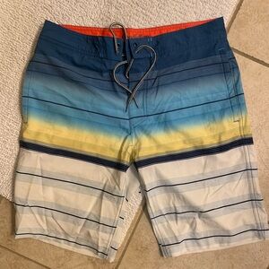 Goodfellow & Co Multicolor Striped Board Shorts
